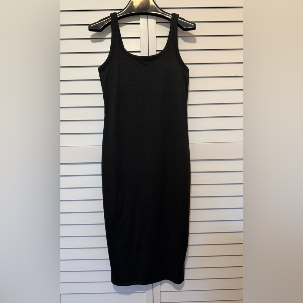 Vuori, Halo Essential Dress, Black Heather, Small